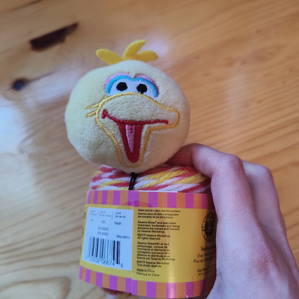 Lion Brand Sesame Street One Hat Wonder Multicolor Yarn - Big Bird